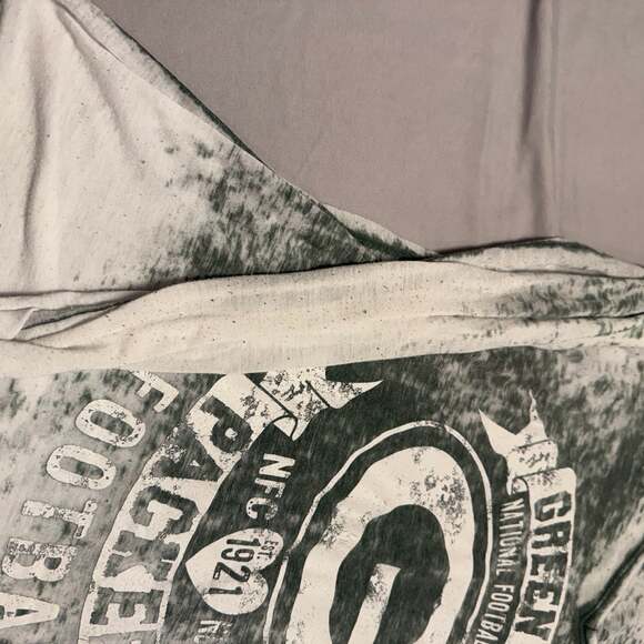 NFL Green Bay Packers Women's Burnout Long Sleeve V-Neck L - Picture 4 of 7